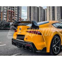 Toms Style Carbon Fiber Rear Diffuser For Toyota Supra MK5 A90 A91 GR 2019-2024