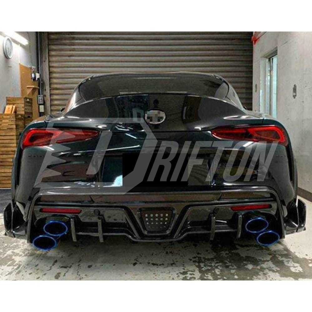 Toms Style Carbon Fiber Rear Diffuser For Toyota Supra MK5 A90 A91 GR 2019-2024