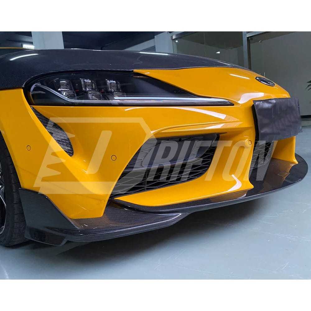Toms Style Carbon Fiber Front Lip For Toyota Supra MK5 A90 A91 GR 2019-2024