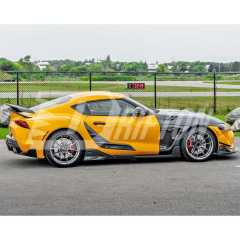 Toms Style Carbon Fiber Side Skirt For Toyota Supra MK5 A90 A91 GR 2019-2024