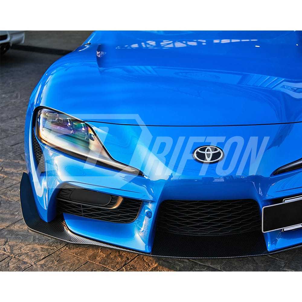 TRD Style Carbon Fiber Front Lip For Toyota Supra MK5 A90 A91 GR 2019-2024