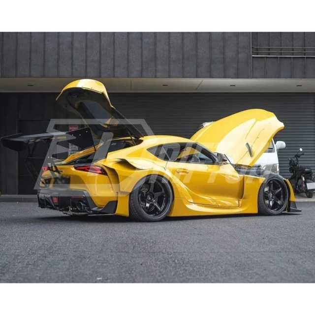 HKS Style Glass Fiber Rear Spoiler GT Wing For Toyota Supra MK5 A90 A91 GR 2019-2024