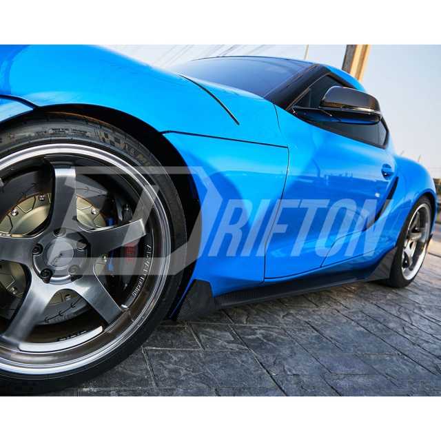 TRD Style Carbon Fiber Side Skirt For Toyota Supra MK5 A90 A91 GR 2019-2024