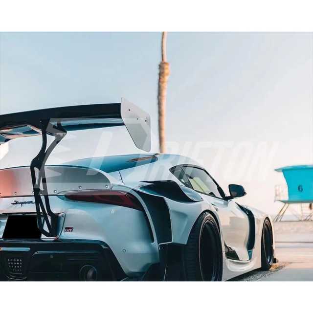 HKS Style Glass Fiber Rear Spoiler GT Wing For Toyota Supra MK5 A90 A91 GR 2019-2024