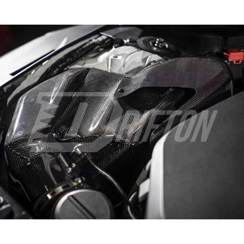GrupperM Style Dry Carbon Fiber RAM Air System Intake Kit For Toyota Supra MK5 A90 A91 GR B58 2019-2024