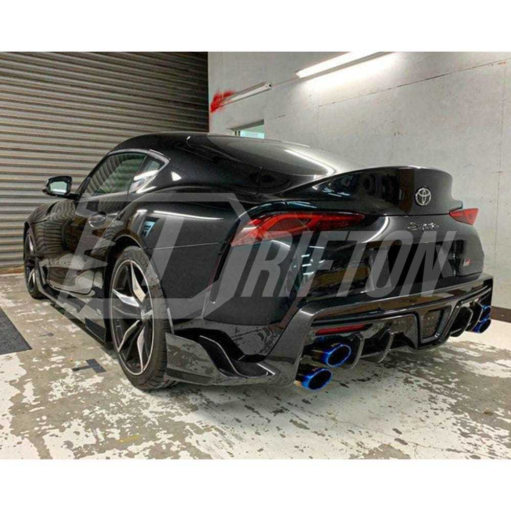Toms Style Carbon Fiber Rear Diffuser For Toyota Supra MK5 A90 A91 GR 2019-2024