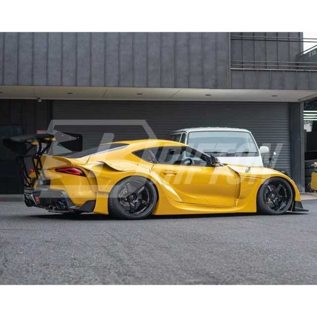 HKS Style Glass Fiber Rear Spoiler GT Wing For Toyota Supra MK5 A90 A91 GR 2019-2024