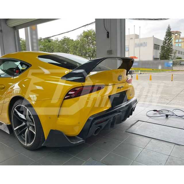 A Style Carbon Fiber Rear Spoiler Trunk Wing For Toyota Supra MK5 A90 A91 GR 2019-2024