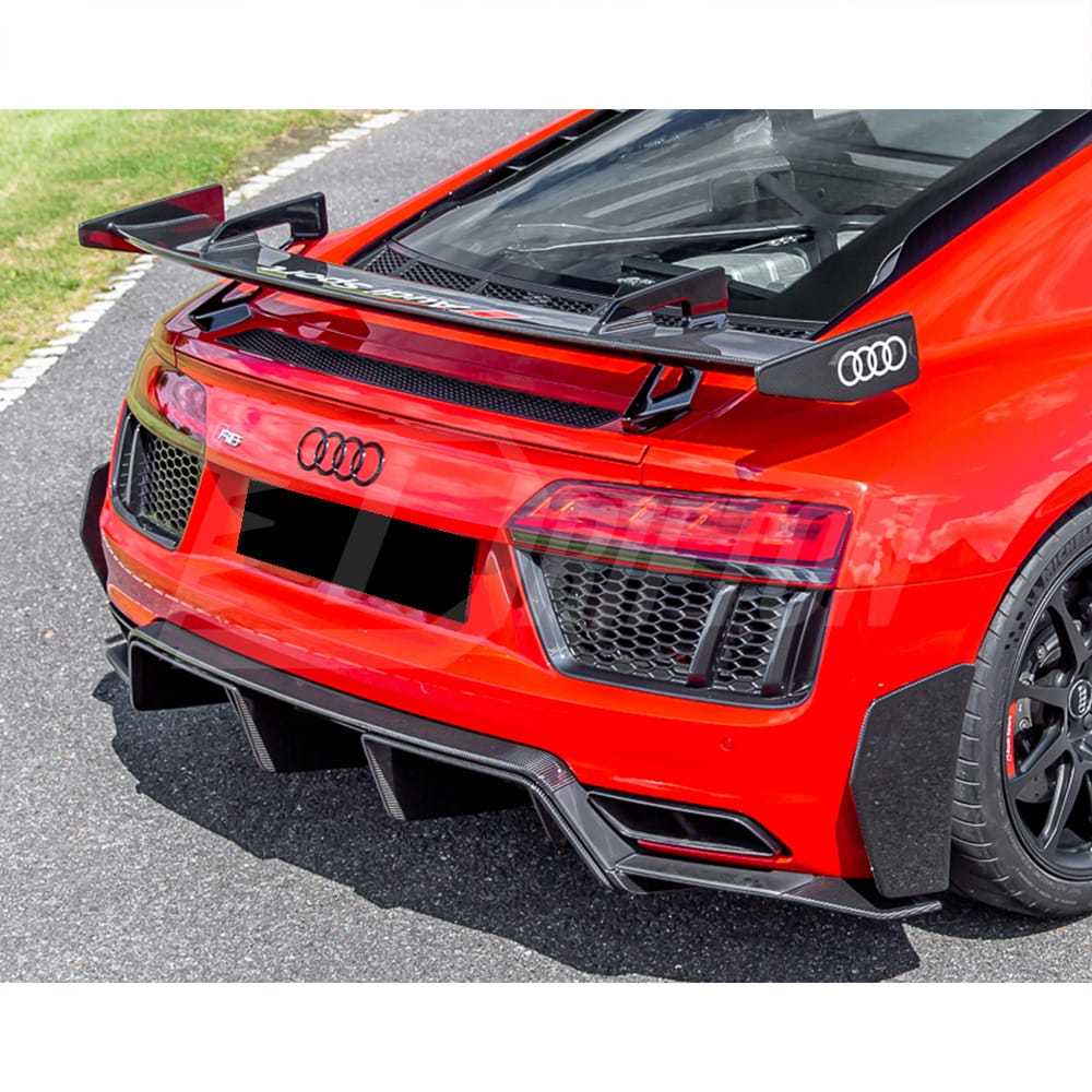 Performance Style Dry Carbon Fiber Rear Diffuser For Audi R8 2016-2019