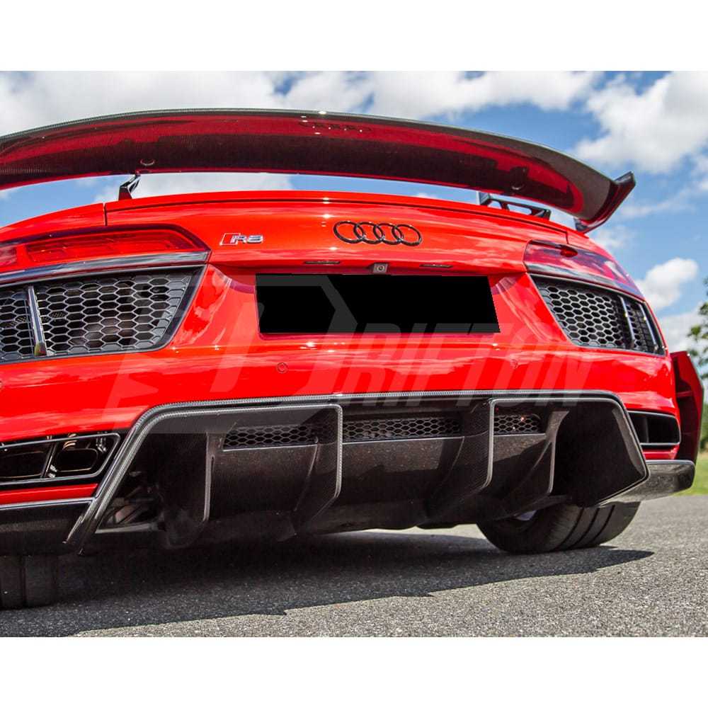Performance Style Dry Carbon Fiber Rear Diffuser For Audi R8 2016-2019