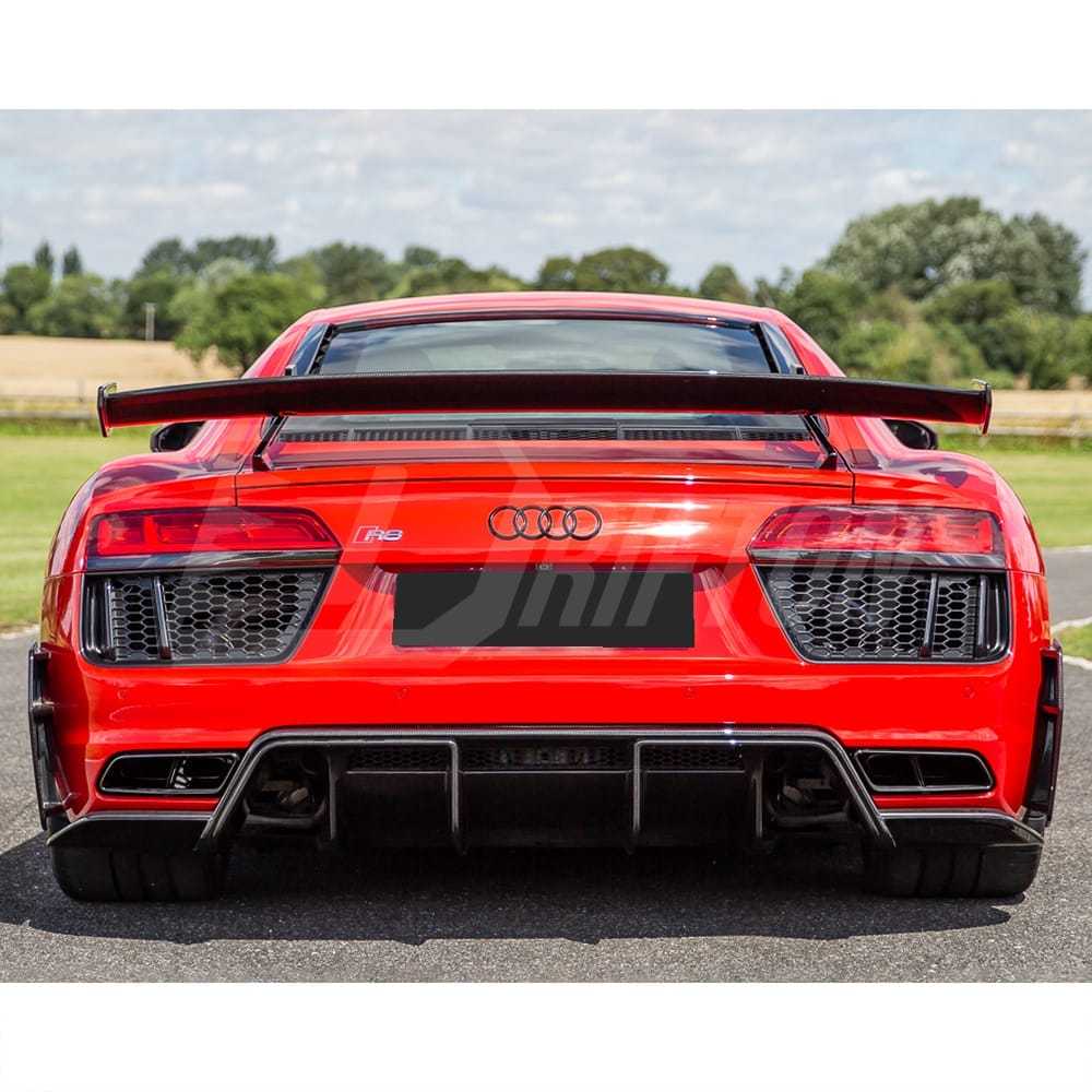 Performance Style Dry Carbon Fiber Rear Spoiler GT Wing For Audi R8 2016-2024