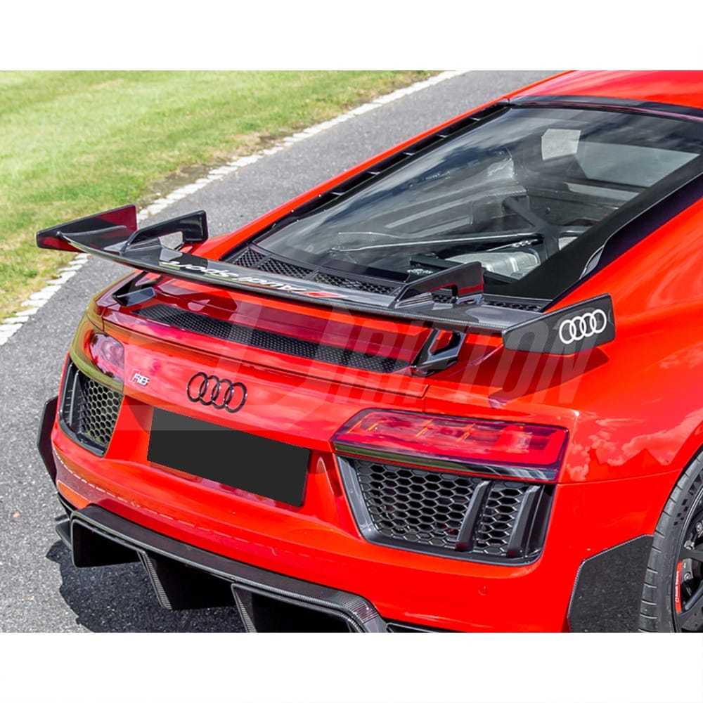 Performance Style Dry Carbon Fiber Rear Spoiler GT Wing For Audi R8 2016-2024
