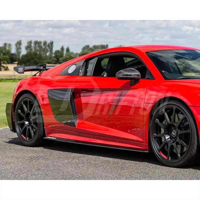Performance Style Dry Carbon Fiber Side Skirt For Audi R8 2016-2019