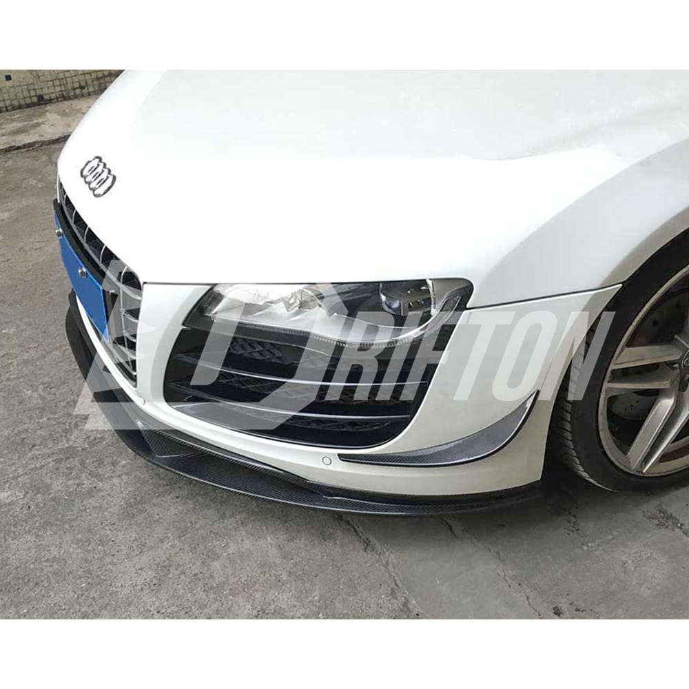 OKing Style Carbon Fiber Front Lip For Audi R8 2007-2015