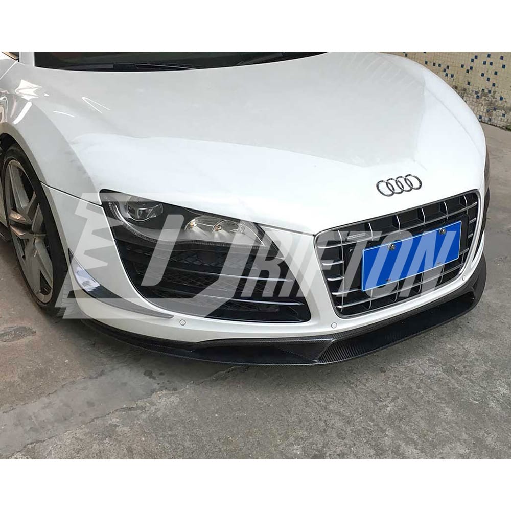 OKing Style Carbon Fiber Front Lip For Audi R8 2007-2015