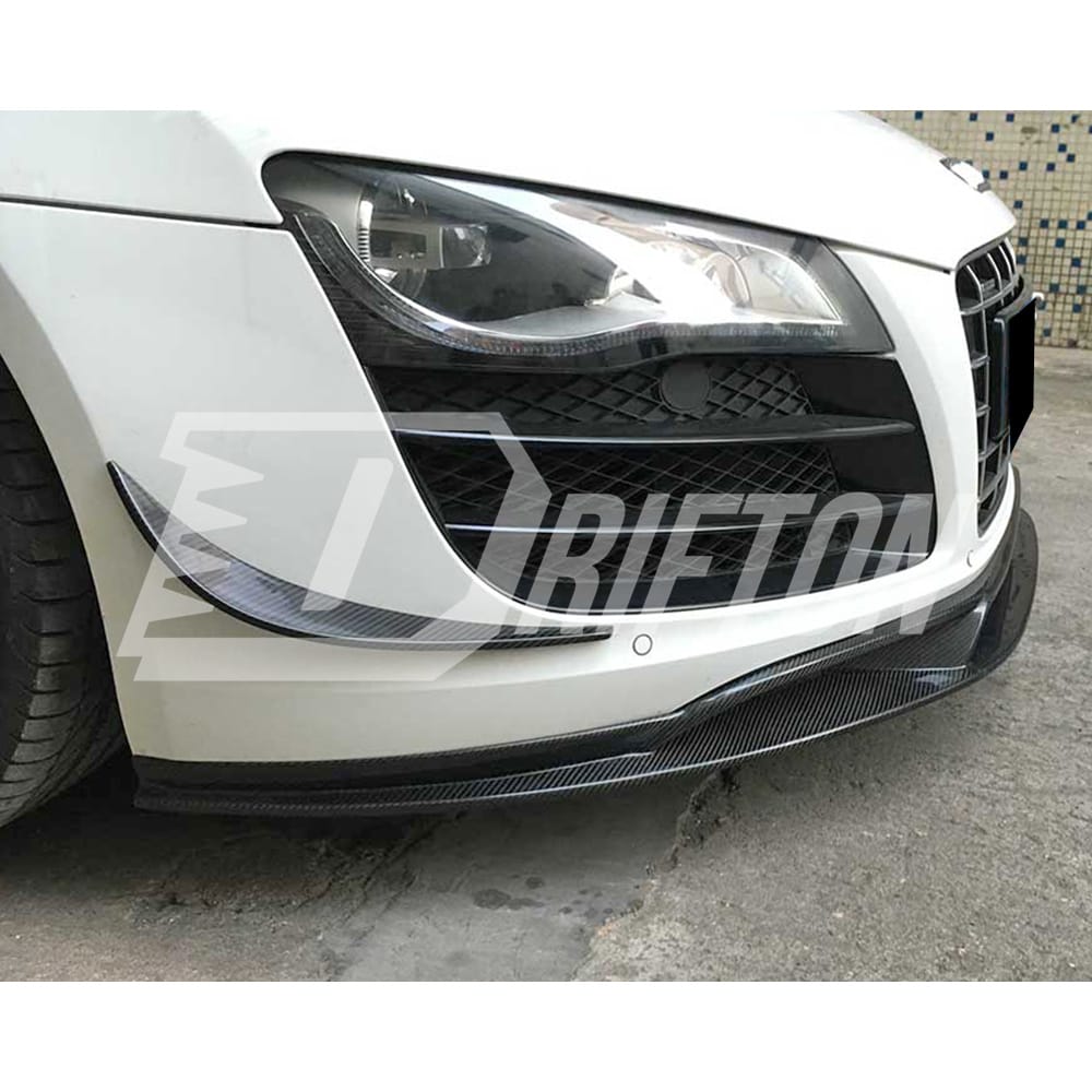 OKing Style Carbon Fiber Front Lip For Audi R8 2007-2015