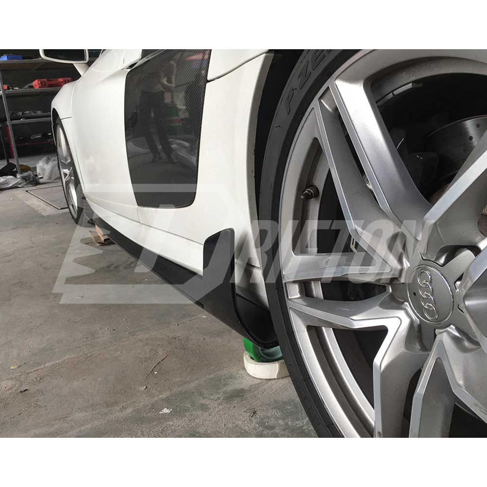 Drifton Style Carbon Fiber Side Skirt For Audi R8 2007-2015