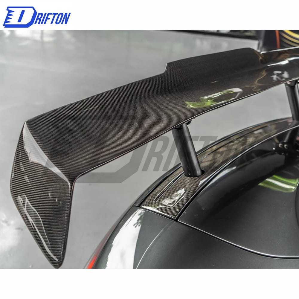 PPI Style Carbon Fiber Rear Spoiler GT Wing Set For Audi R8 2007-2015
