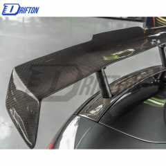 PPI Style Carbon Fiber Rear Spoiler GT Wing Set For Audi R8 2007-2015