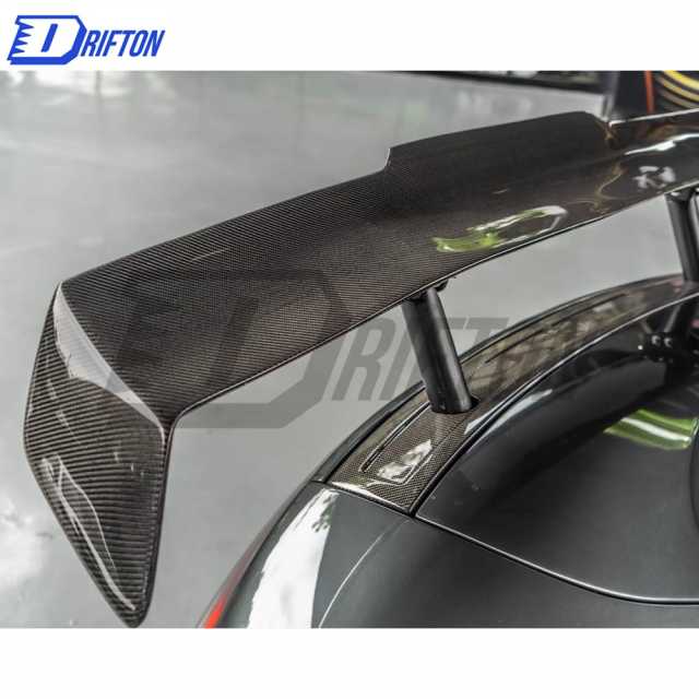 PPI Style Carbon Fiber Rear Spoiler GT Wing Set For Audi R8 2007-2015