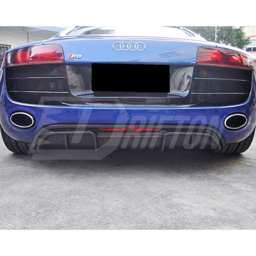 CMST Style Carbon Fiber Rear Diffuser For Audi R8 V8 V10 2007-2015