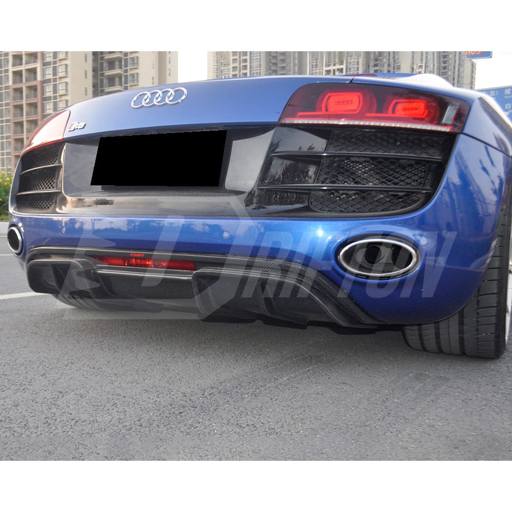 CMST Style Carbon Fiber Rear Diffuser For Audi R8 V8 V10 2007-2015