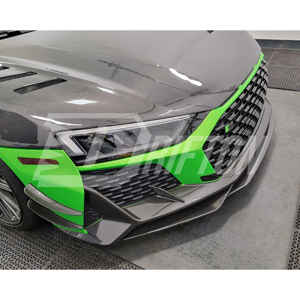 Capristo Style Dry Carbon Fiber Front Canards For Audi R8 2020-2024