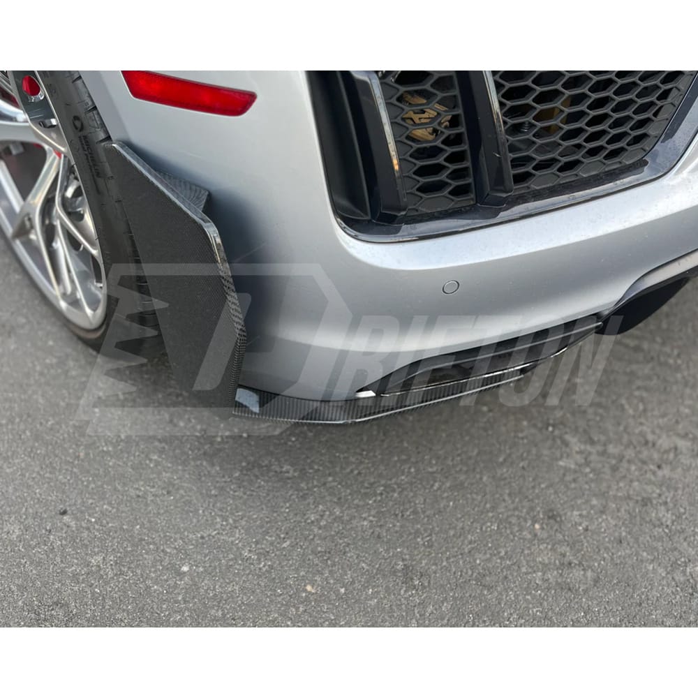 Carbon Fiber Rear Bumper Side Vent Spats For Audi R8 V10 2016-2019