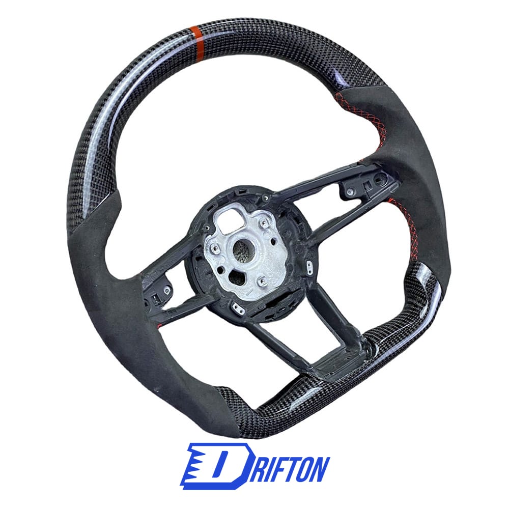 Customize Carbon Fiber Alcantara Steering Wheel For Audi R8 2016-2024