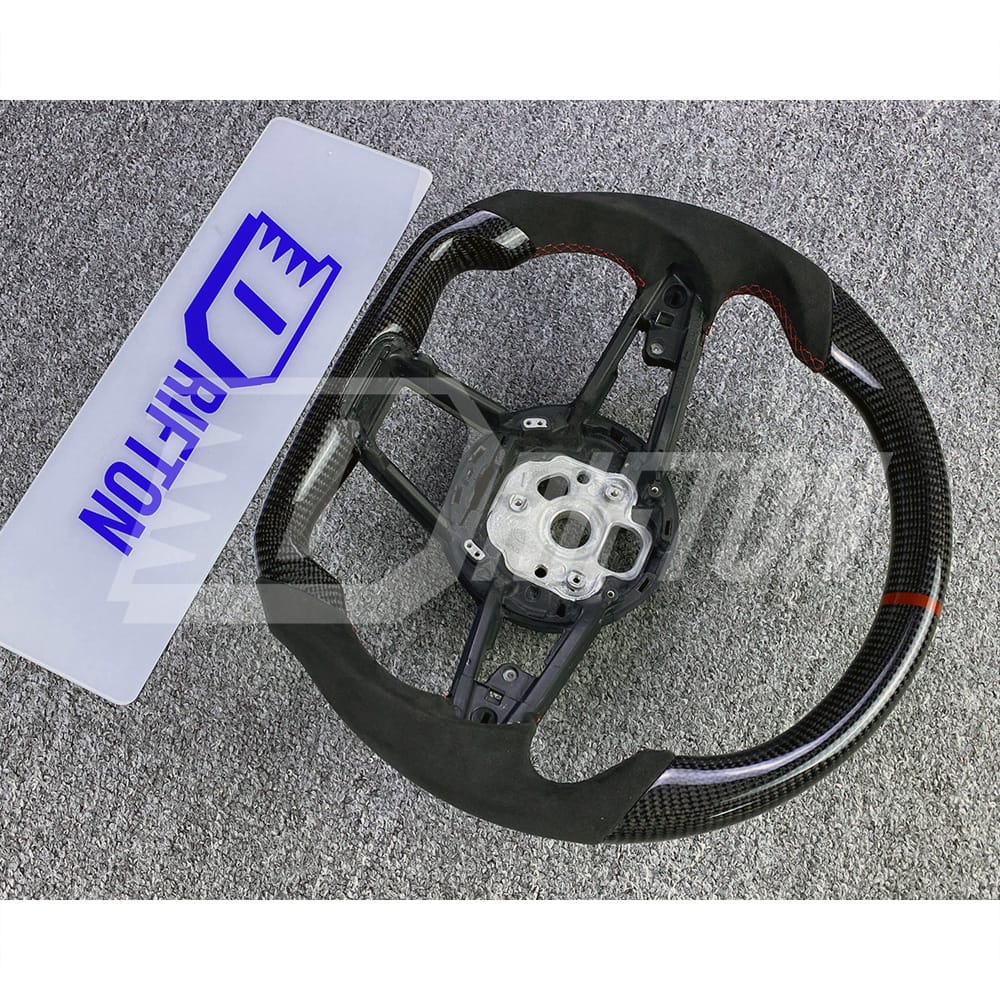 Customize Carbon Fiber Alcantara Steering Wheel For Audi R8 2016-2024