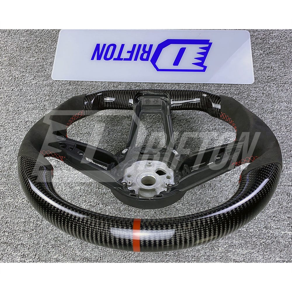 Customize Carbon Fiber Alcantara Steering Wheel For Audi R8 2016-2024