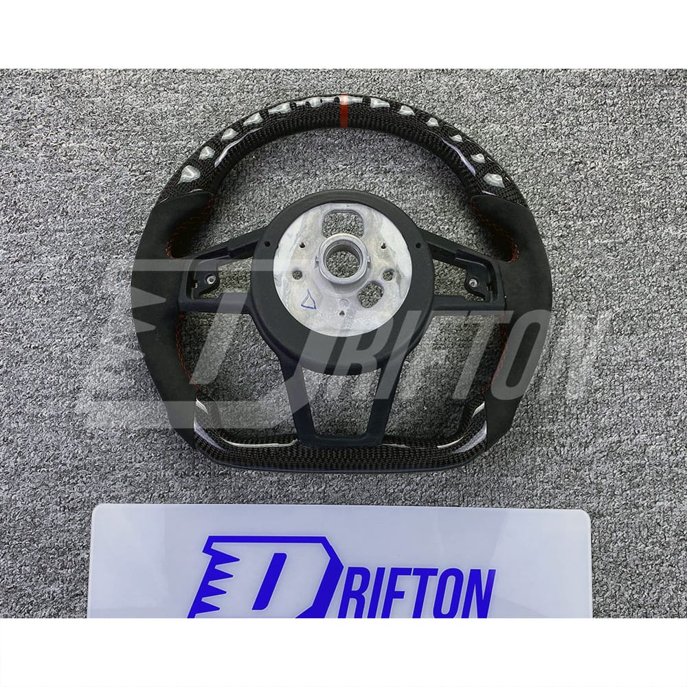 Customize Carbon Fiber Alcantara Steering Wheel For Audi R8 2016-2024