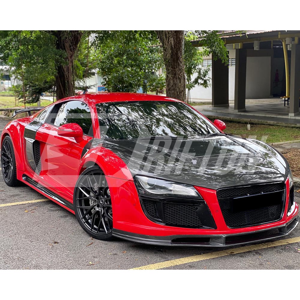 PPI Style Partial Carbon Fiber Wide Body Kit For Audi R8 2007-2015