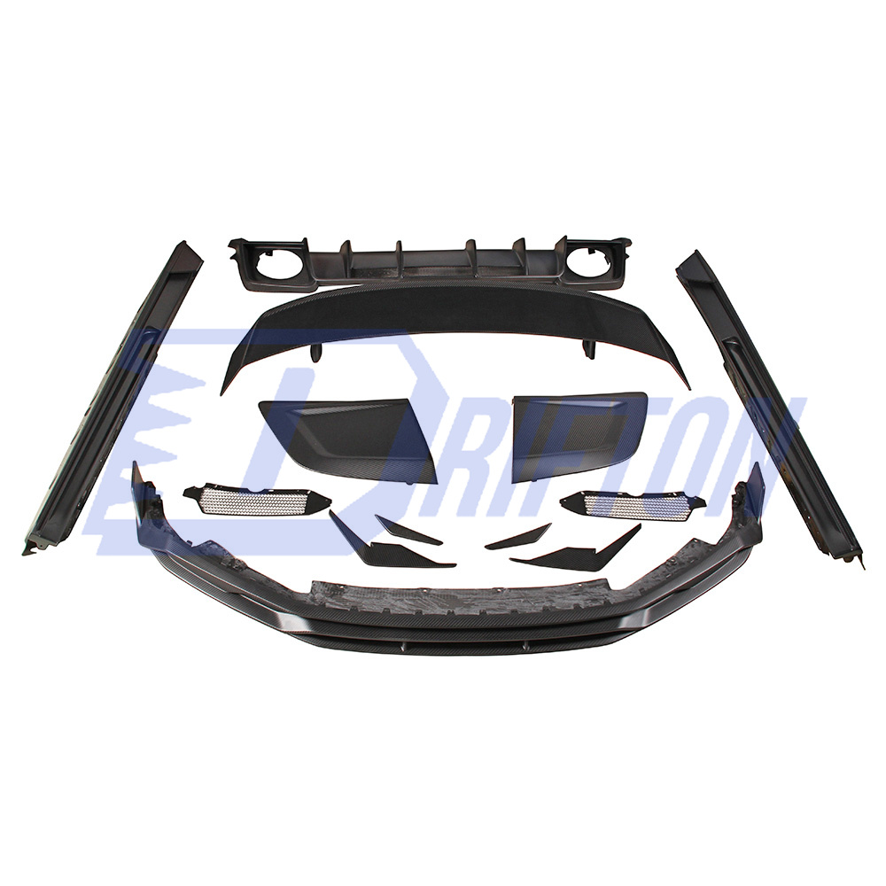 Paktechz Style Dry Carbon Fiber Front Lip For Audi R8 2020-2024