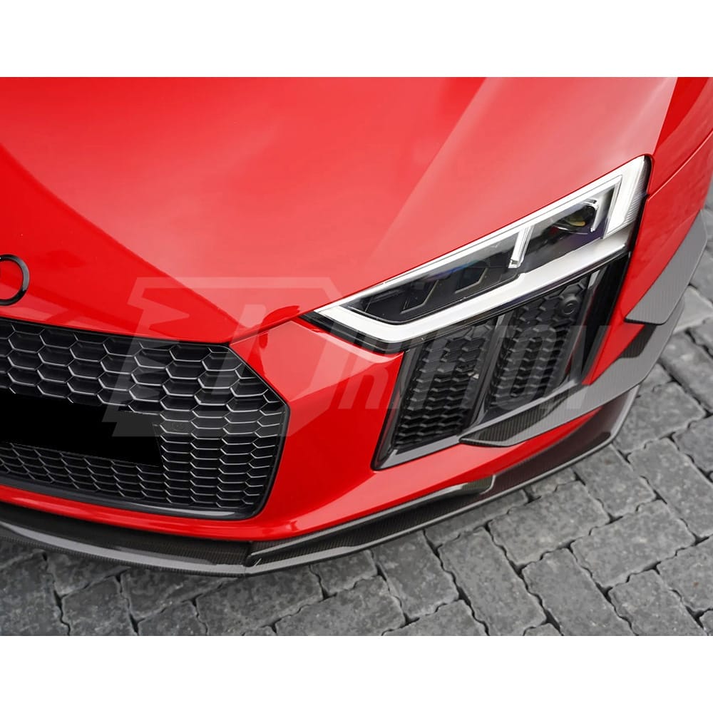 Performance Style Carbon Fiber Front Lip For Audi R8 2016-2019