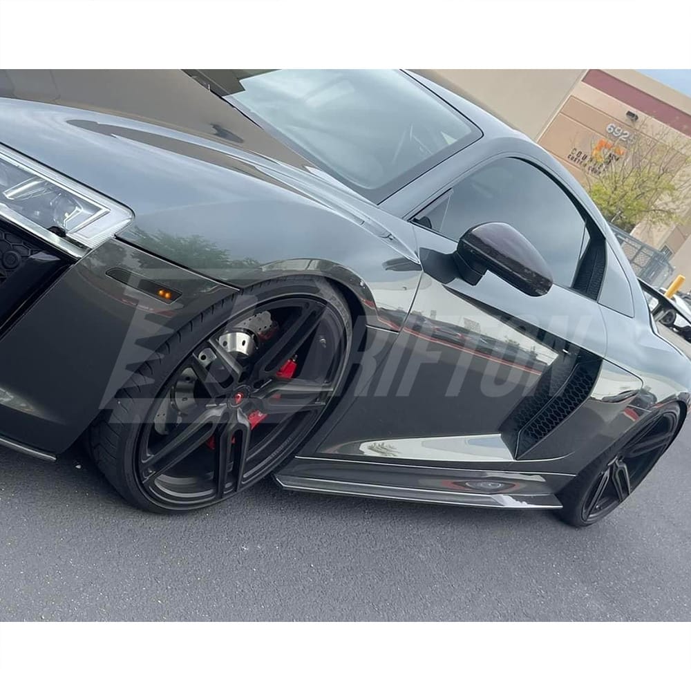 Performance Style Carbon Fiber Side Skirt For Audi R8 V10 2016-2019