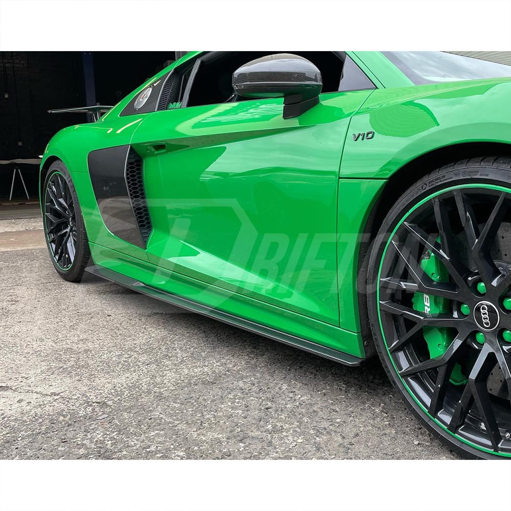 Performance Style Carbon Fiber Side Skirt For Audi R8 V10 2016-2019