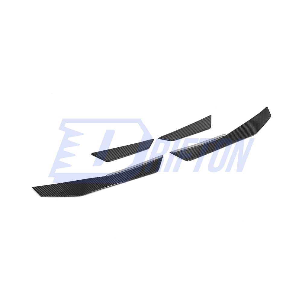 Performance Style Dry Carbon Fiber Front Bumper canards For Audi R8 2016-2019