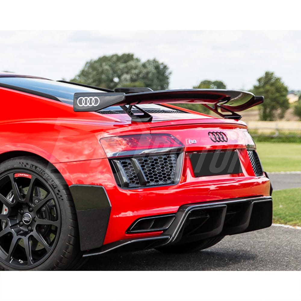Performance Style Dry Carbon Fiber Rear Spoiler GT Wing For Audi R8 2016-2024