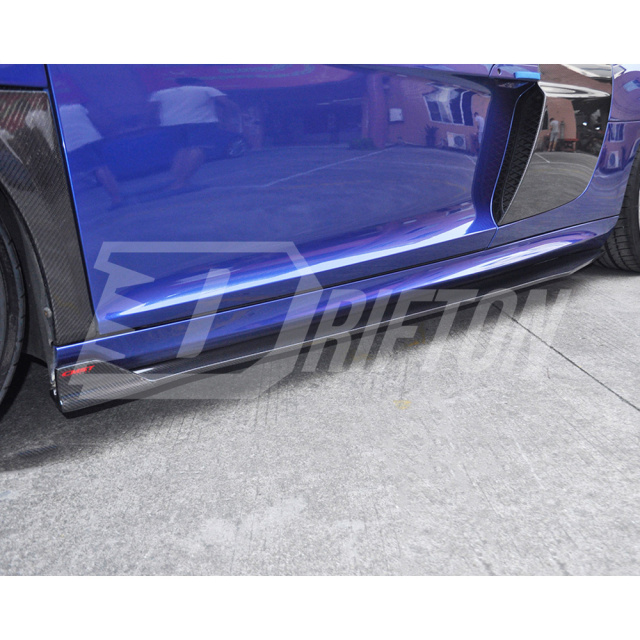 CMST Style Carbon Fiber Side Skirt For Audi R8 V8 V10 2007-2015