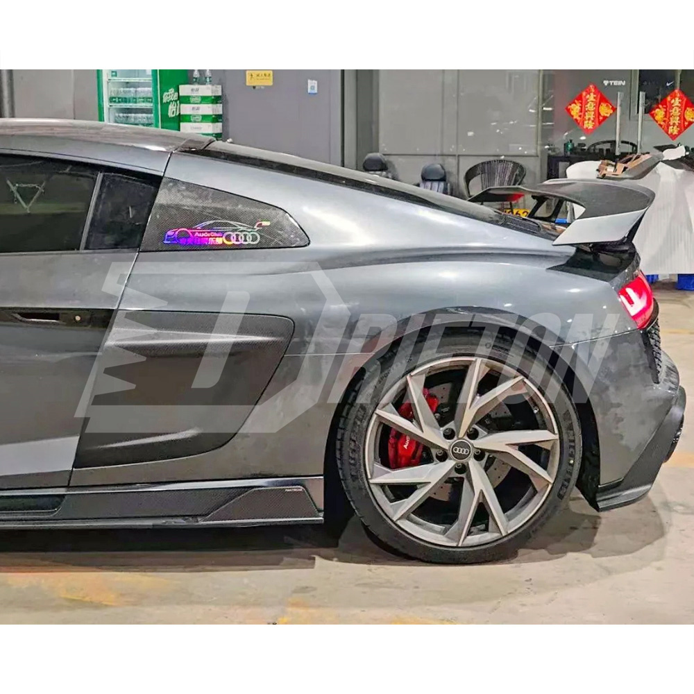 Paktechz Style Dry Carbon Fiber Side Skirt For Audi R8 2020-2024