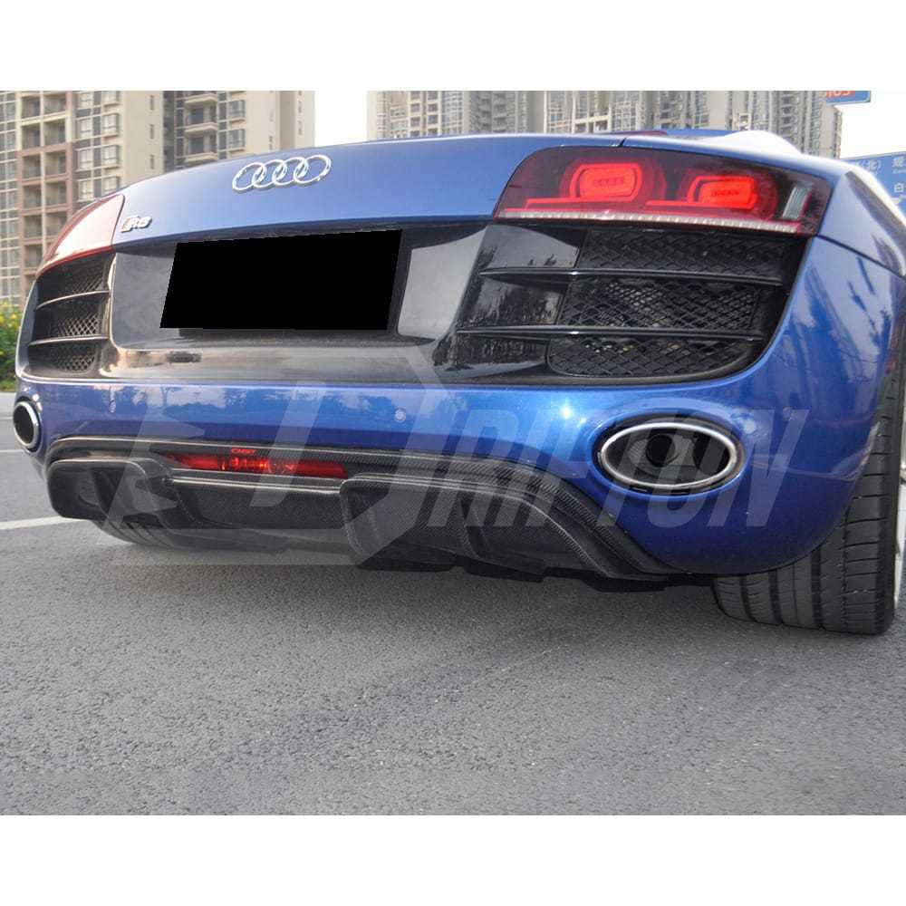 CMST Style Carbon Fiber Rear Diffuser For Audi R8 V8 V10 2007-2015