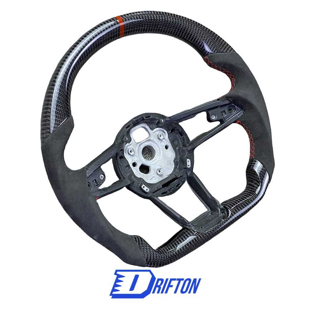 Customize Carbon Fiber Alcantara Steering Wheel For Audi R8 2016-2024