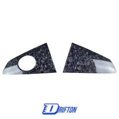 Forged Dry Carbon Fiber Quarter Window Louvers Cover Trim For Audi R8 2016-2024