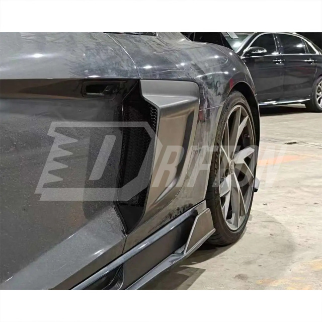 Paktechz Style Dry Carbon Fiber Side Skirt For Audi R8 2020-2024