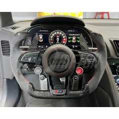 Customize Carbon Fiber Alcantara Steering Wheel For Audi R8 2016-2024