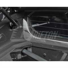 Dry Carbon Fiber Replacement Engine Bay Firewall Panel Cover For Audi R8 2016-2024