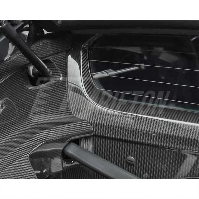Dry Carbon Fiber Replacement Engine Bay Firewall Panel Cover For Audi R8 2016-2024