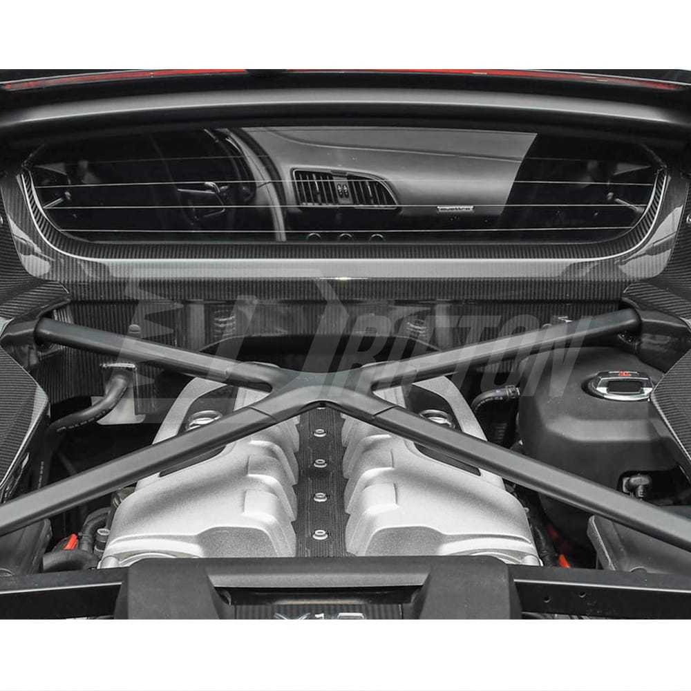 Dry Carbon Fiber Replacement Engine Bay Firewall Panel Cover For Audi R8 2016-2024
