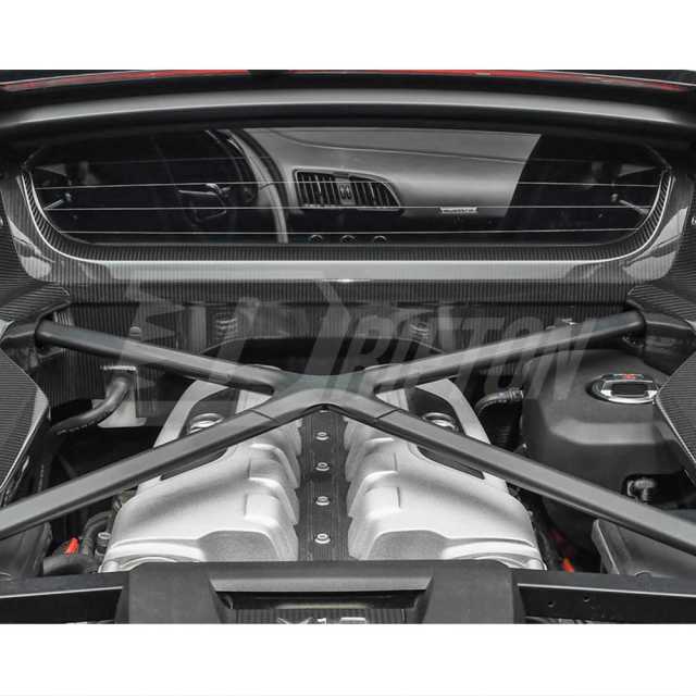 Dry Carbon Fiber Replacement Engine Bay Firewall Panel Cover For Audi R8 2016-2024